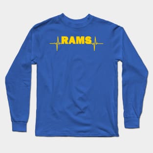 Rams heartbeat Long Sleeve T-Shirt